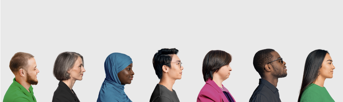 Profile image of men and women of various ethnicities