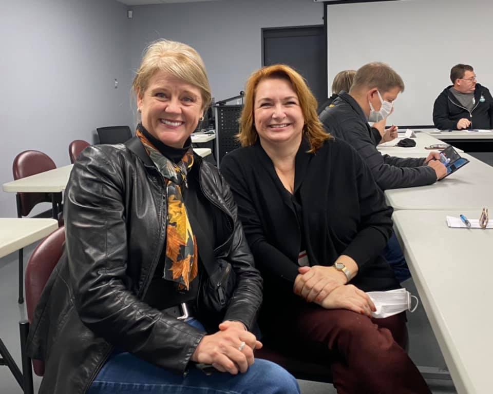 Michelle Johnston and Bea Bruske on Bruce Power Tour